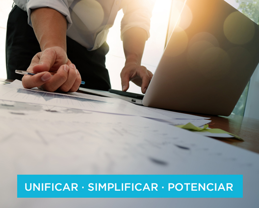 Unificar · Simplificar · Potenciar